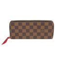 Louis Vuitton Louis Vuitton Damier Ebene & Cherry Clémence Wallet