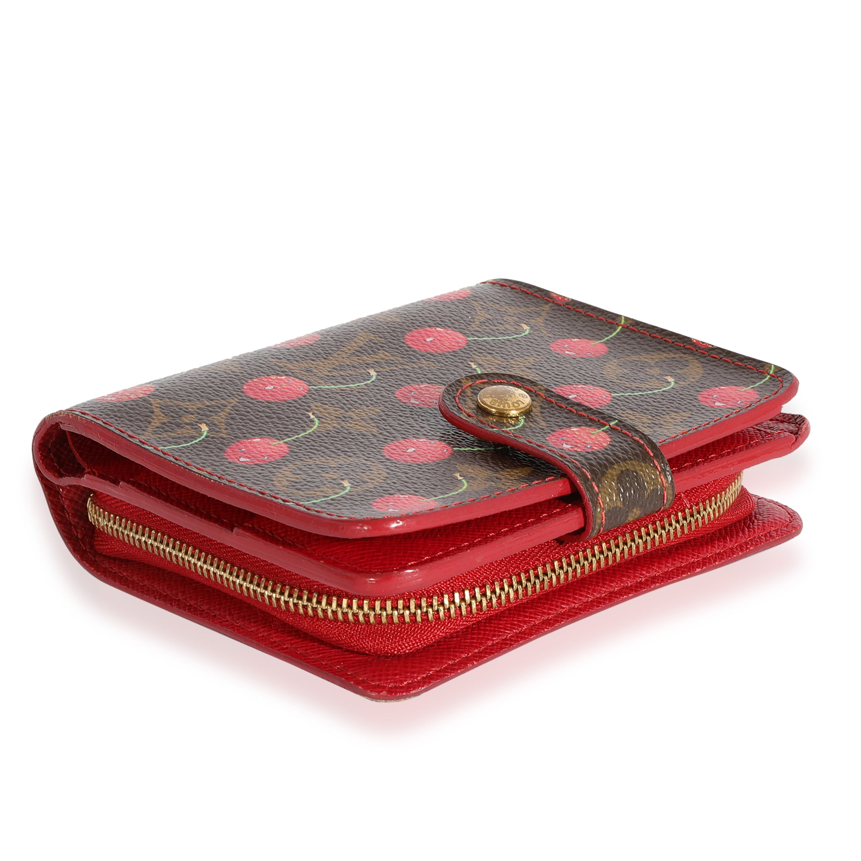 Louis Vuitton Louis Vuitton x Takashi Murakami Monogram Cerises Compact Wallet