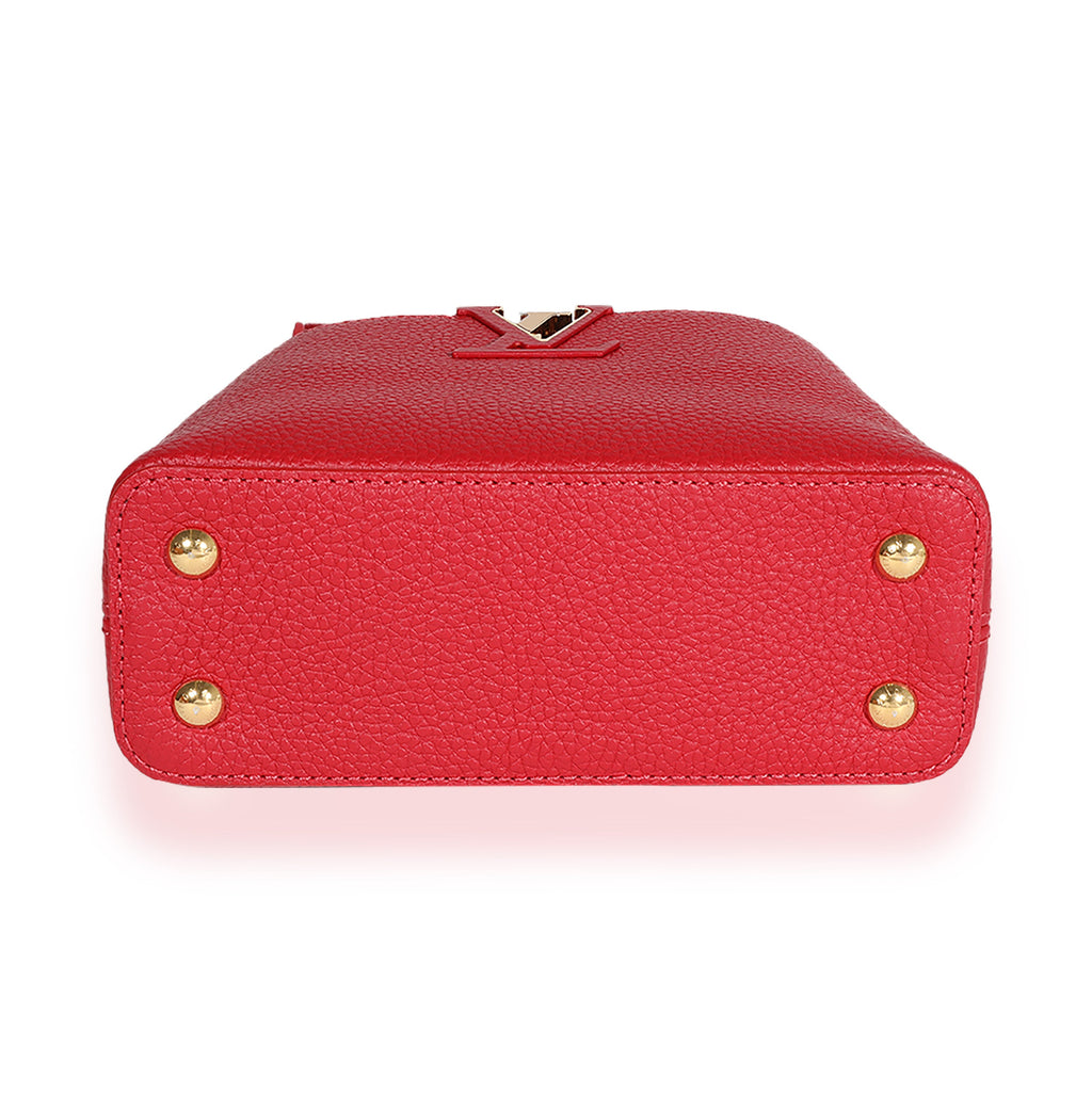 Louis Vuitton Louis Vuitton Scarlet Taurillon Capucines Mini