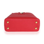 Louis Vuitton Louis Vuitton Scarlet Taurillon Capucines Mini