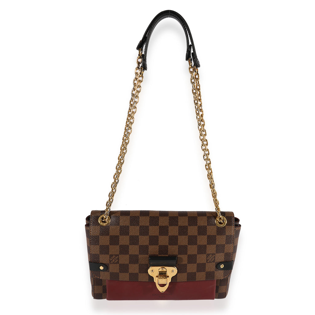 Louis Vuitton Louis Vuitton Damier Ebene & Bordeaux Taurillon Vavin PM
