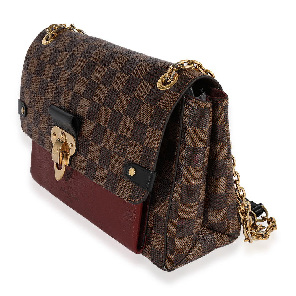 Louis Vuitton Louis Vuitton Damier Ebene & Bordeaux Taurillon Vavin PM