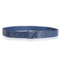 Louis Vuitton Louis Vuitton Cobalt Blue Taiga & Monogram Canvas  LV Initiales 40MM Belt