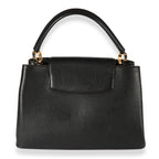 Louis Vuitton Louis Vuitton Black Taurillon Leather Capucines MM