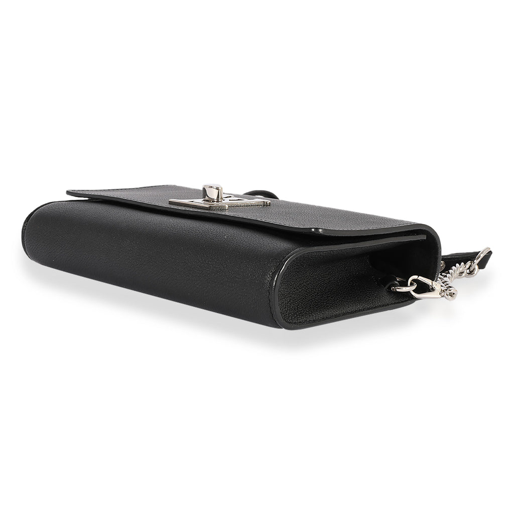 Louis Vuitton Louis Vuitton Black Taurillon Leather Lockme Short Handle Clutch