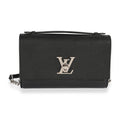Louis Vuitton Louis Vuitton Black Taurillon Leather Lockme Short Handle Clutch