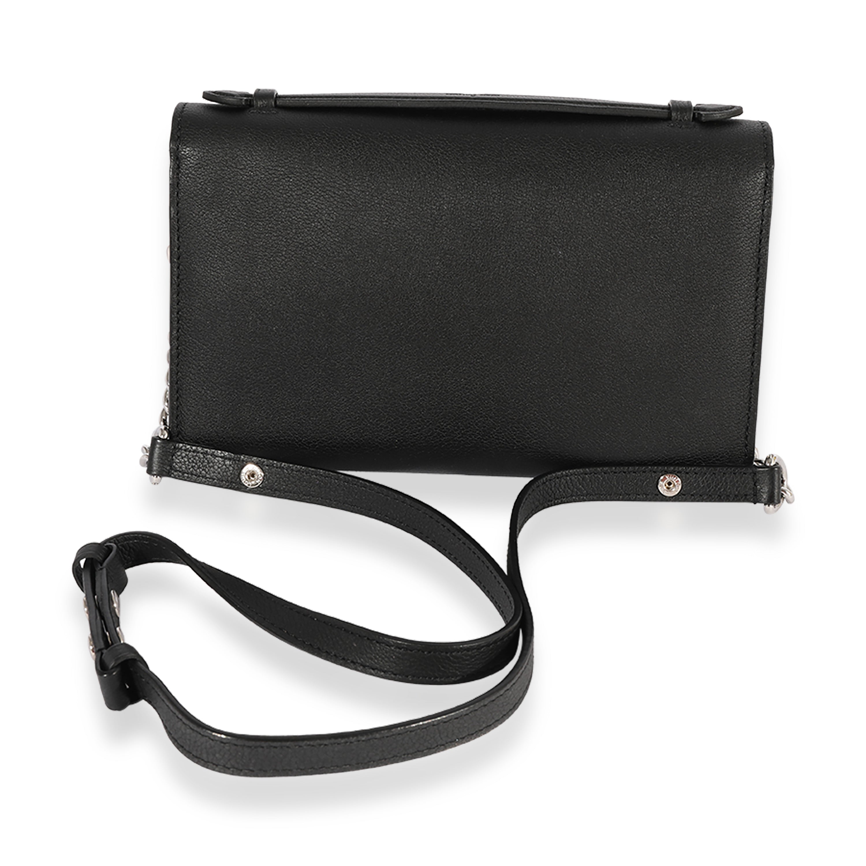 Louis Vuitton Louis Vuitton Black Taurillon Leather Lockme Short Handle Clutch