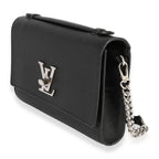 Louis Vuitton Louis Vuitton Black Taurillon Leather Lockme Short Handle Clutch