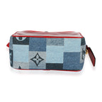 Louis Vuitton Louis Vuitton Denim Patchwork & Red Leather PVC Beach Pouch