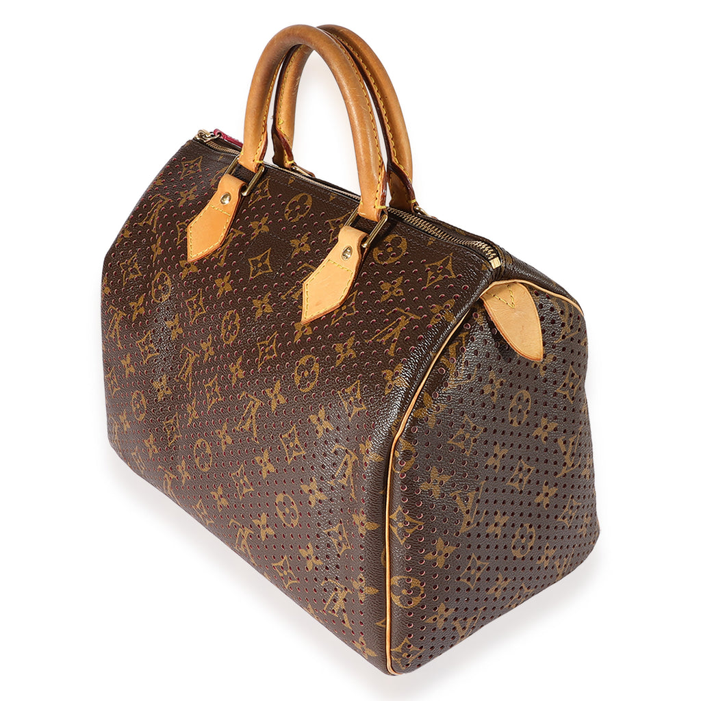 Louis Vuitton Louis Vuitton Limited Edition Monogram Canvas Perforated Speedy 30