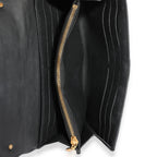 Louis Vuitton Louis Vuitton Black Calfskin New Wave Long Wristlet Wallet