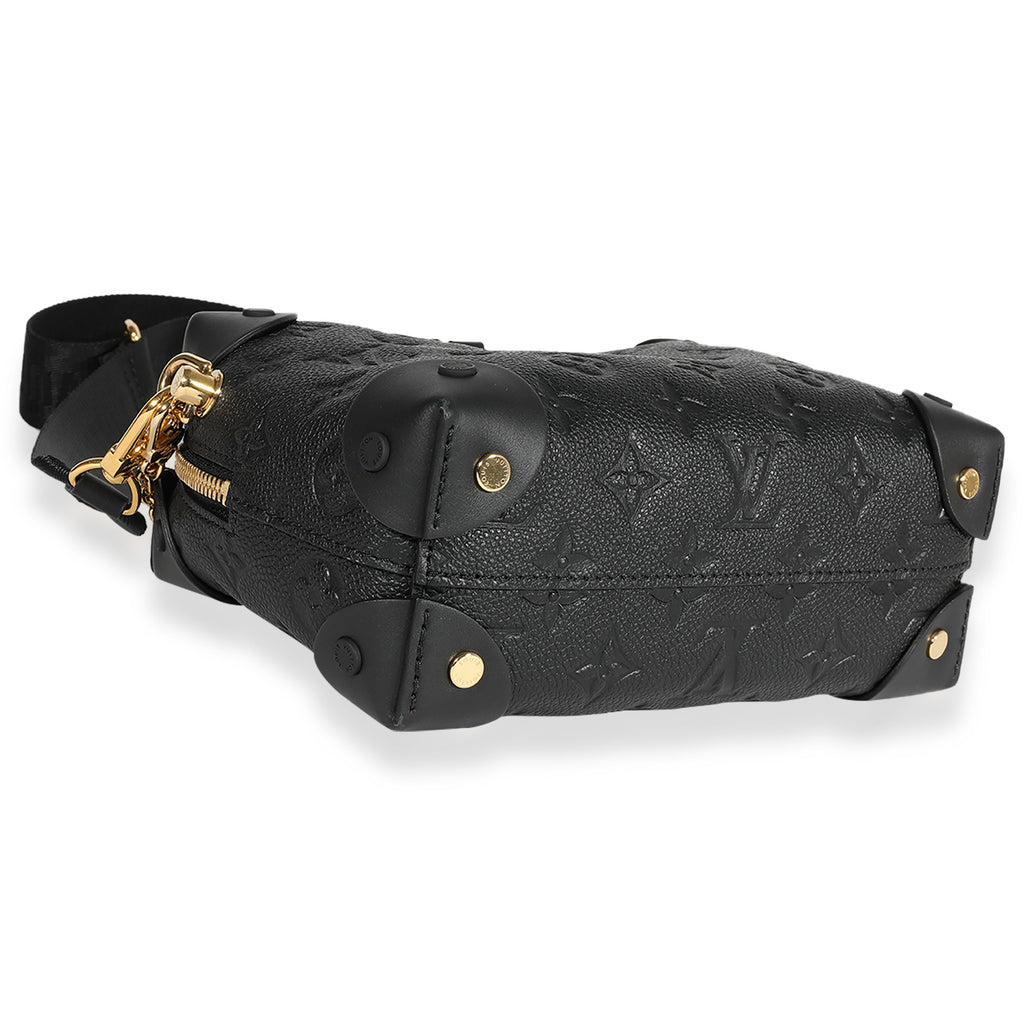 Louis Vuitton Black Monogram Empreinte Petite Malle Souple