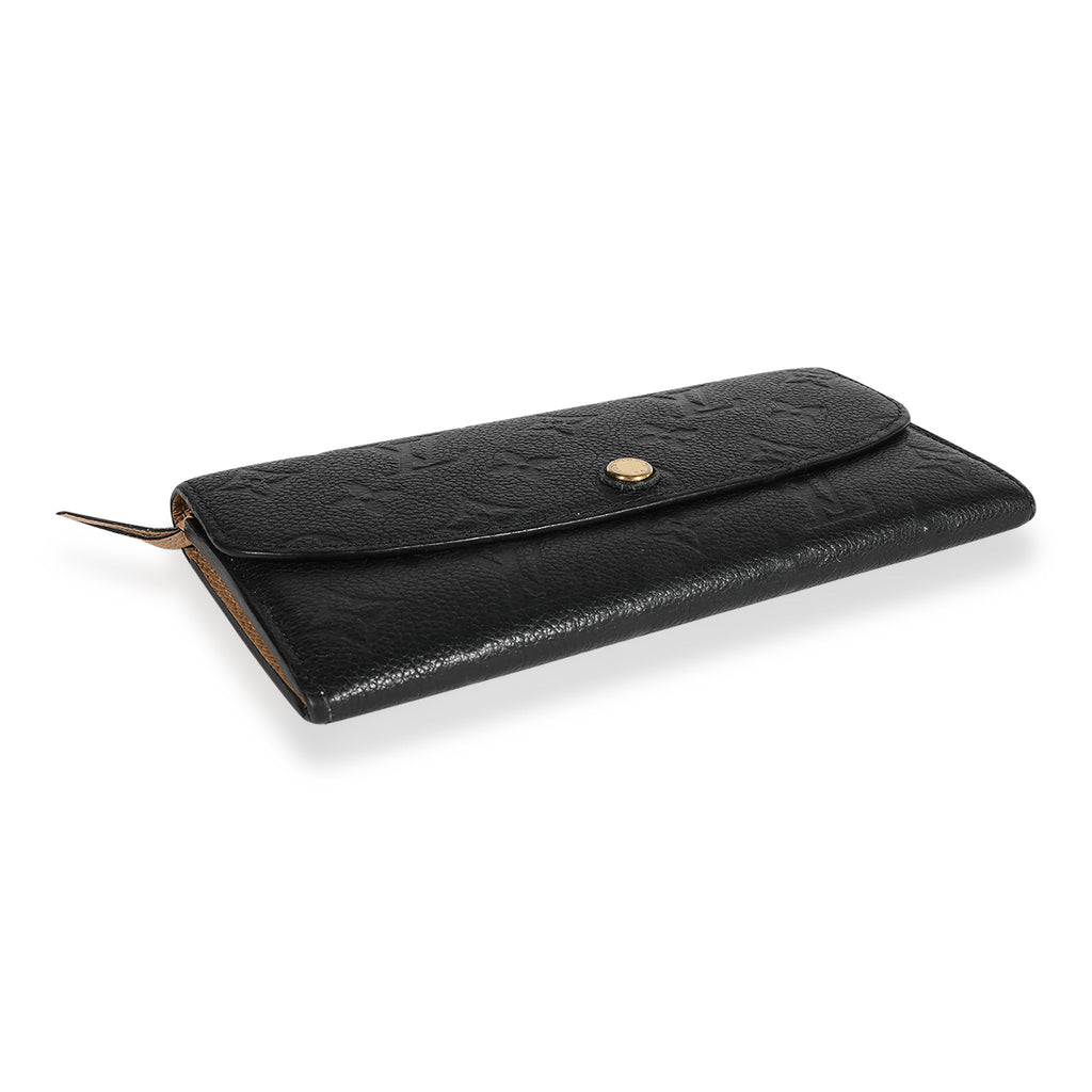 Louis Vuitton Louis Vuitton Black Monogram Empreinte Emilie Wallet