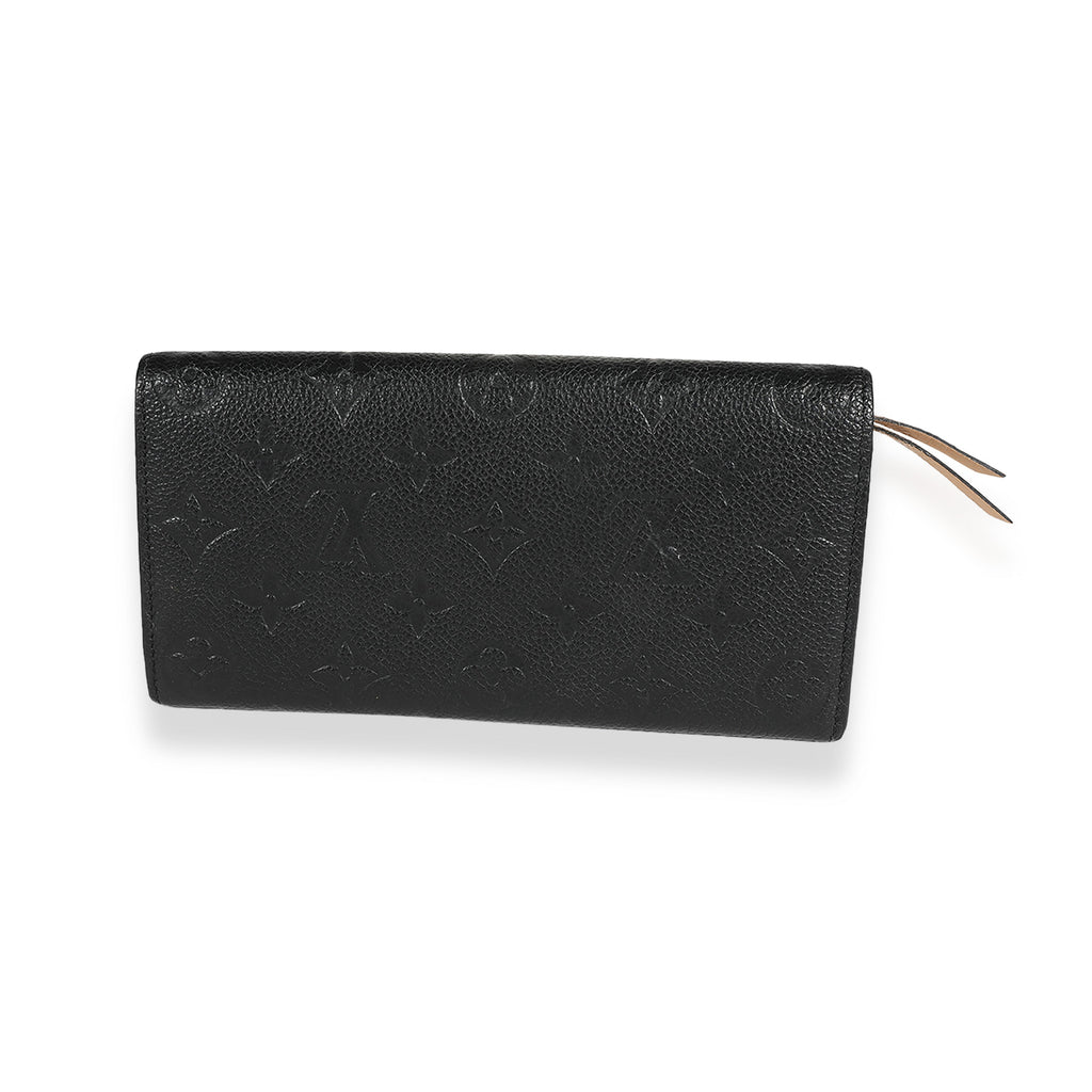 Louis Vuitton Louis Vuitton Black Monogram Empreinte Emilie Wallet