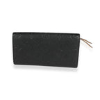 Louis Vuitton Louis Vuitton Black Monogram Empreinte Emilie Wallet