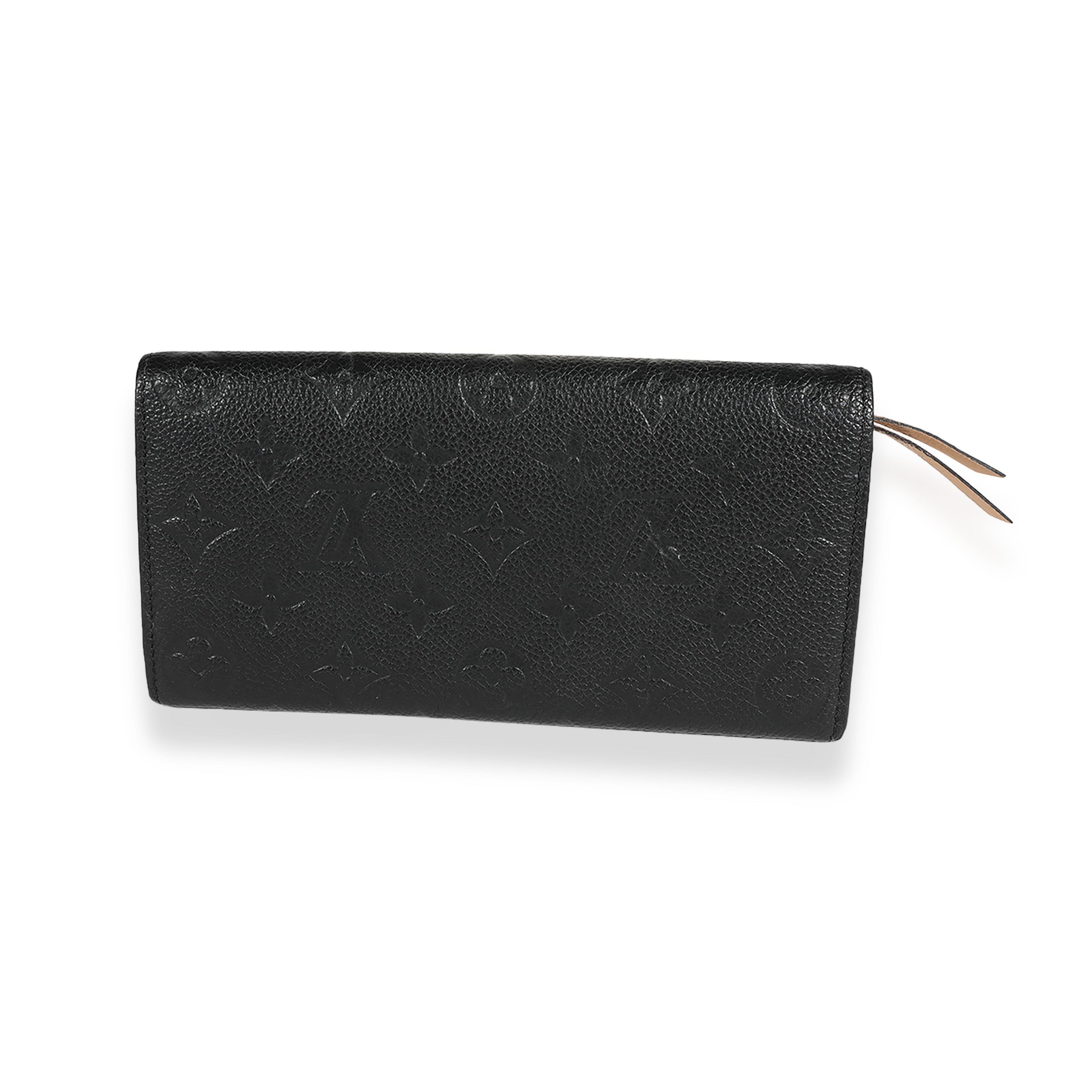 Louis Vuitton Louis Vuitton Black Monogram Empreinte Emilie Wallet