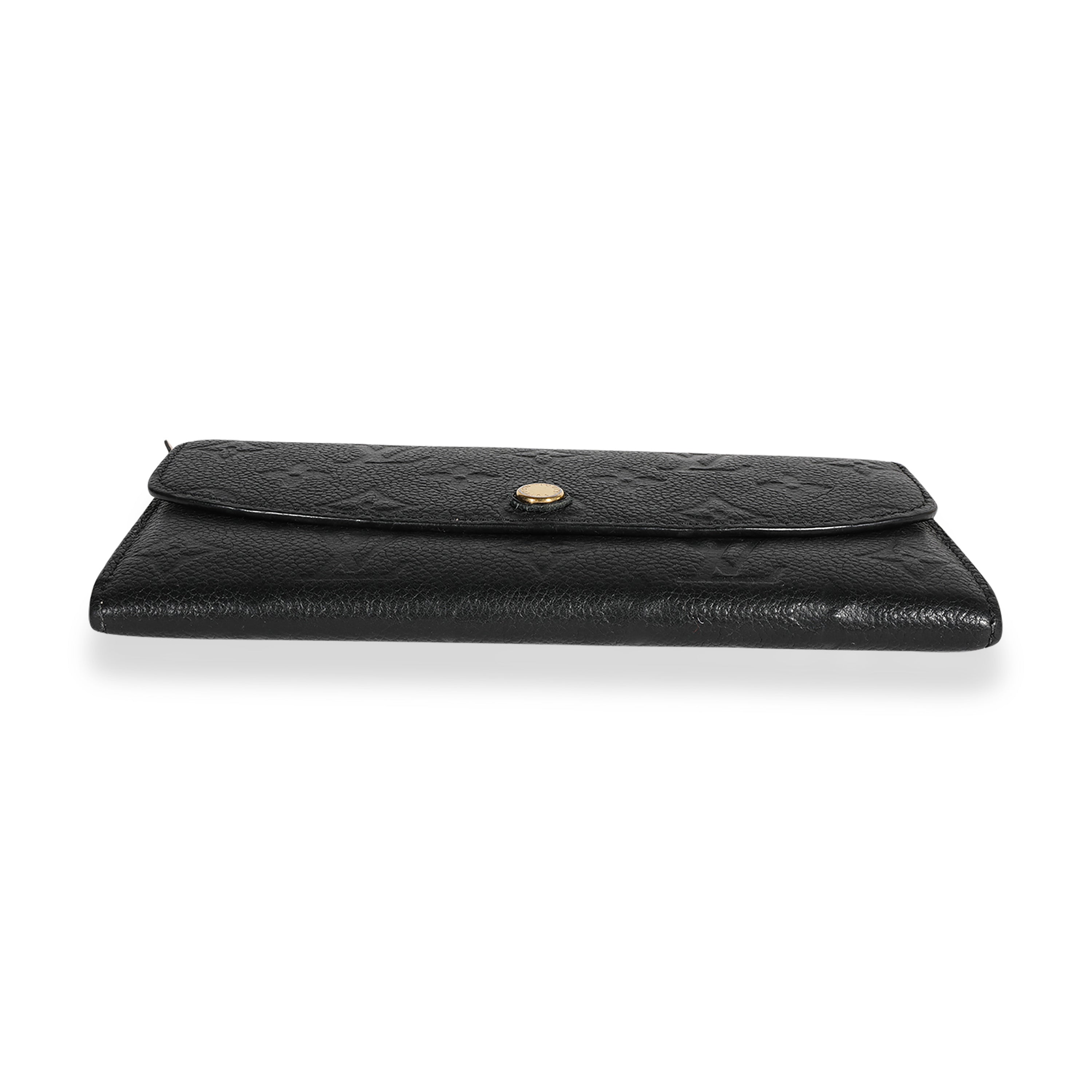 Louis Vuitton Louis Vuitton Black Monogram Empreinte Emilie Wallet
