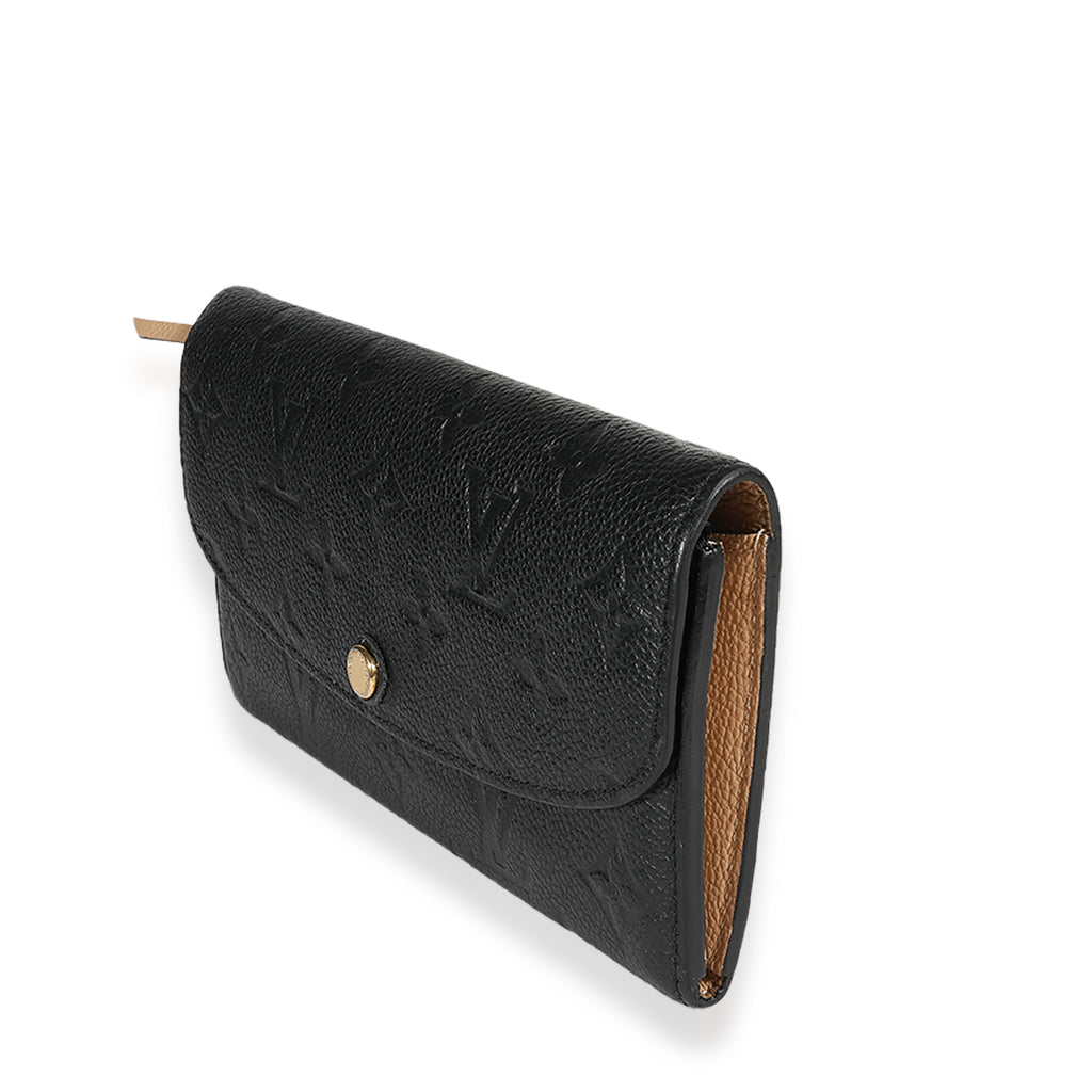 Louis Vuitton Louis Vuitton Black Monogram Empreinte Emilie Wallet