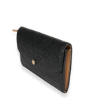 Louis Vuitton Louis Vuitton Black Monogram Empreinte Emilie Wallet