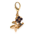 Louis Vuitton Louis Vuitton Gold Tone Fleur De Monogram Bag Charm