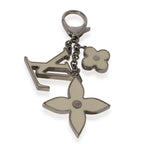 Louis Vuitton Louis Vuitton Silver Tone White Fleur De Epi Bag Charm