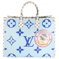 Louis Vuitton Blue Monogram Giant Canvas Hamptons Onthego GM