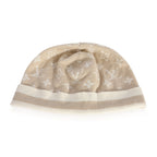 Louis Vuitton Louis Vuitton Beige Monogram Cashmere Blend Beanie