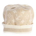 Louis Vuitton Louis Vuitton Beige Monogram Cashmere Blend Beanie