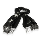 Louis Vuitton Louis Vuitton Black & Gray Monogram Cashmere Reykjavik Scarf