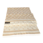 Louis Vuitton Louis Vuitton Beige Monogram Cashmere Blend Scarf