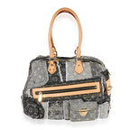 Louis Vuitton Louis Vuitton Gray Monogram Denim Patchwork Bowly Bag
