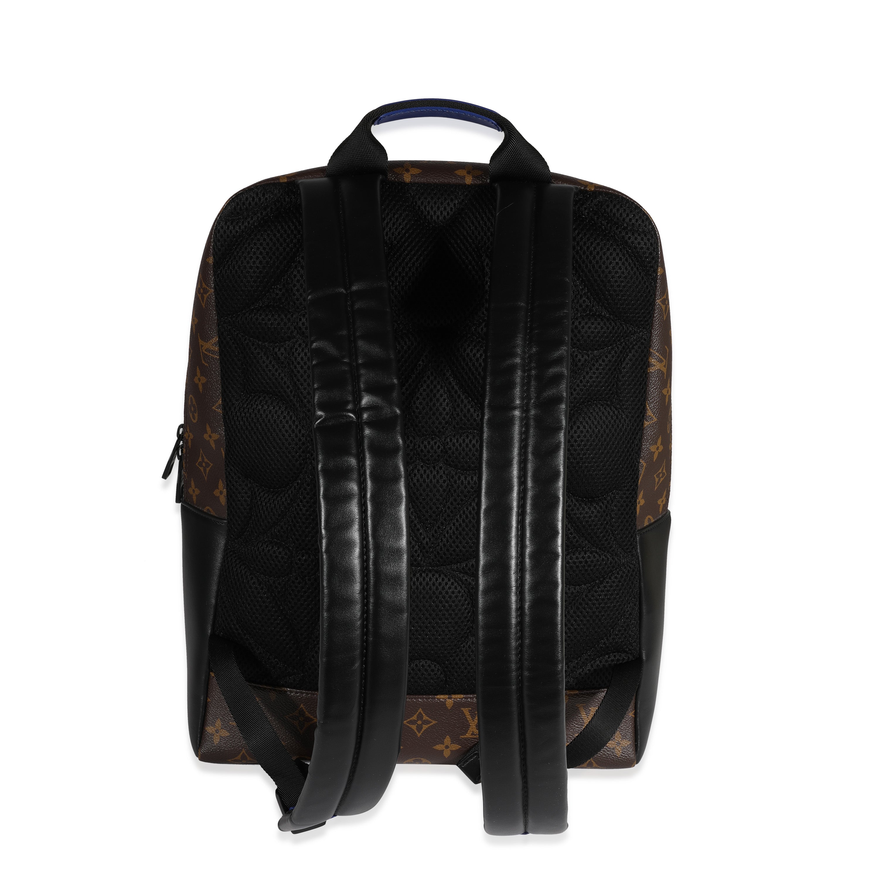 Louis Vuitton Louis Vuitton Monogram Macassar & Blue Leather Dean Backpack