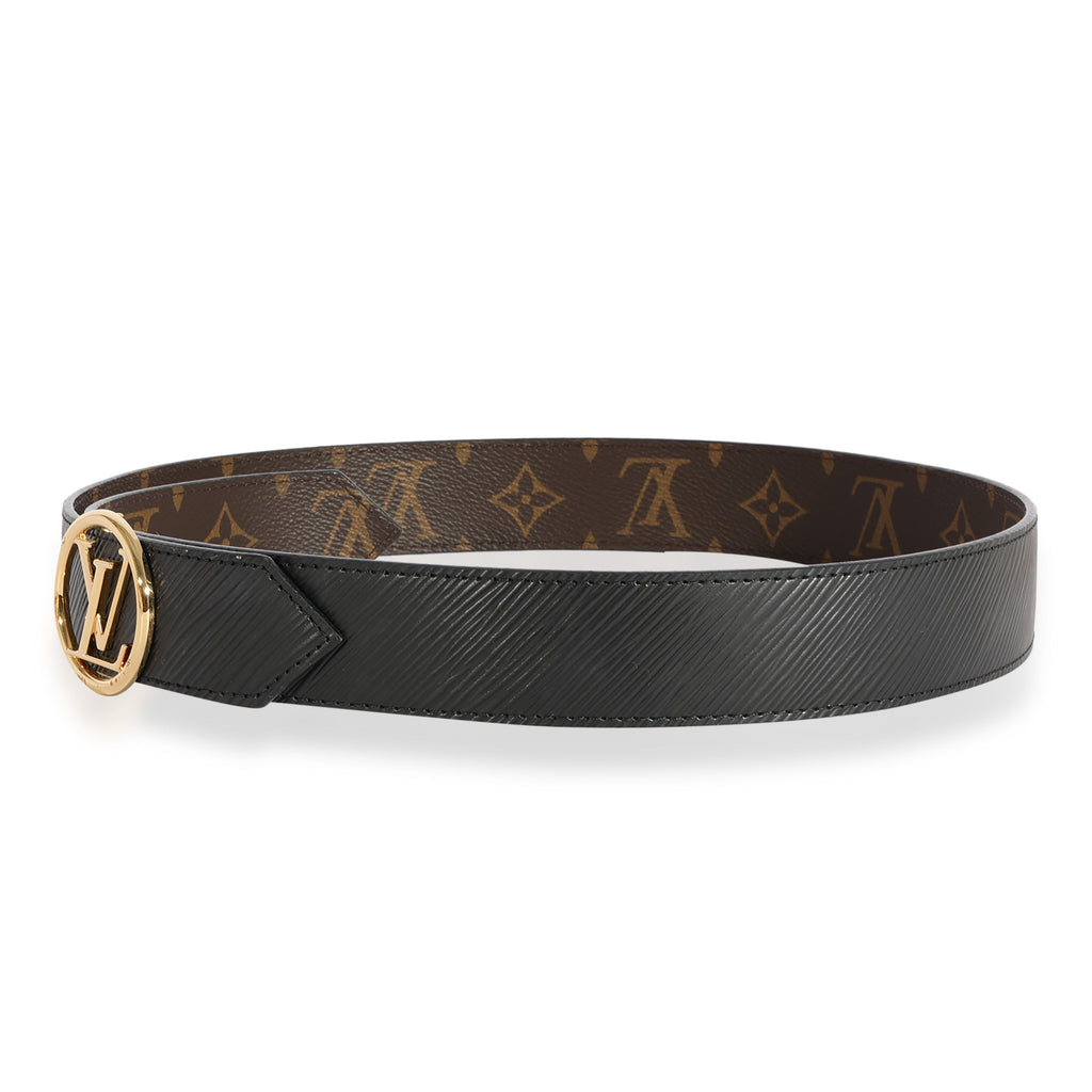 Louis Vuitton Louis Vuitton Reversible Monogram Canvas & Epi Leather 35mm LV Circle Belt