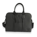 Louis Vuitton Louis Vuitton Black Aerogram Leather Briefcase Bag