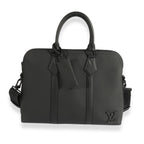 Louis Vuitton Louis Vuitton Black Aerogram Leather Briefcase Bag