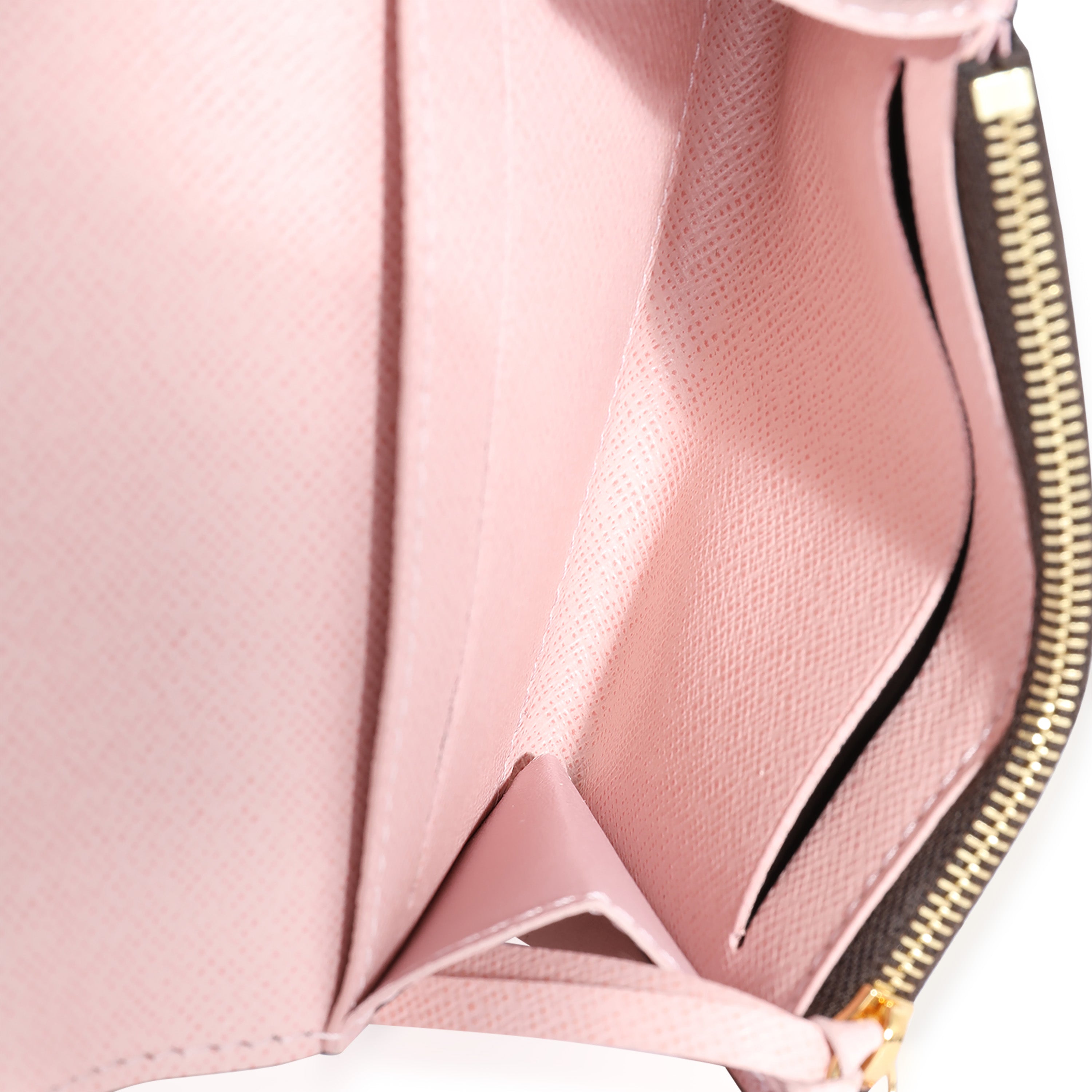 Louis Vuitton Monogram Canvas & Rose Ballerine Rosalie Wallet