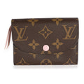 Louis Vuitton Monogram Canvas & Rose Ballerine Rosalie Wallet