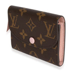 Louis Vuitton Monogram Canvas & Rose Ballerine Rosalie Wallet