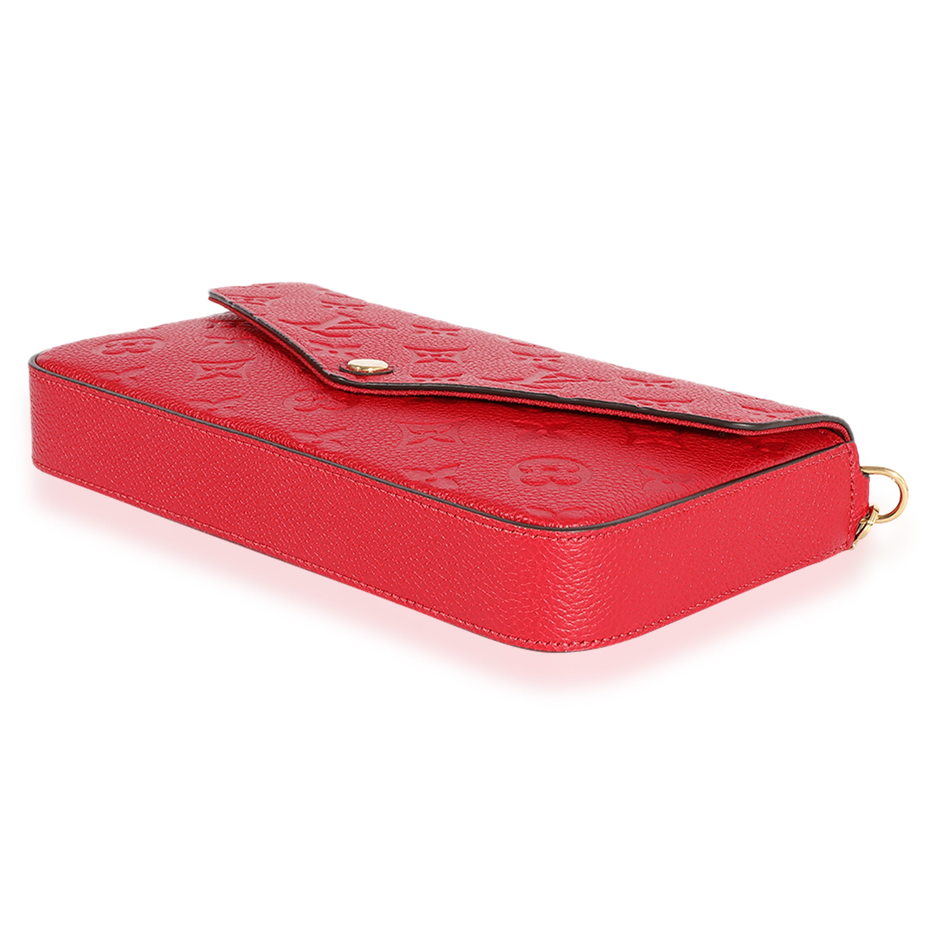 Louis Vuitton Louis Vuitton Scarlet Monogram Empreinte Félicie Pochette