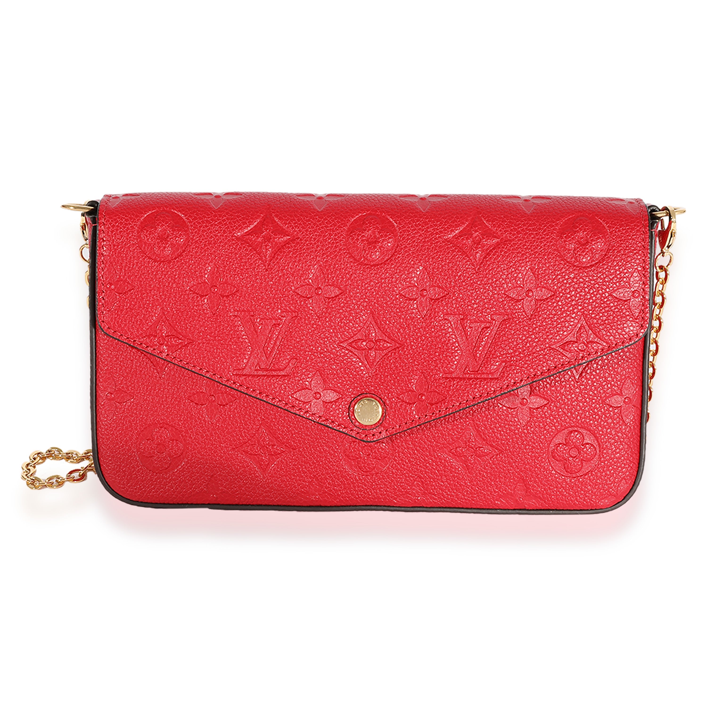 Louis Vuitton Louis Vuitton Scarlet Monogram Empreinte Félicie Pochette