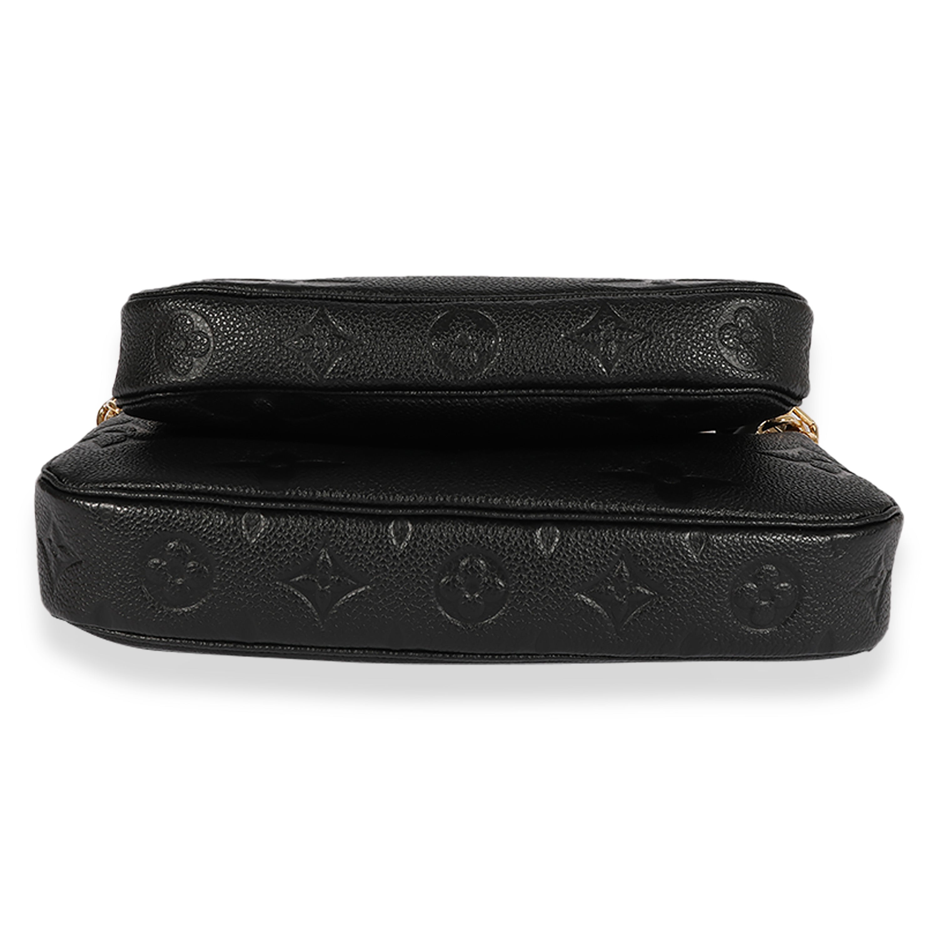 Louis Vuitton Louis Vuitton Black Monogram Empreinte Multi-Pochette Accessoires