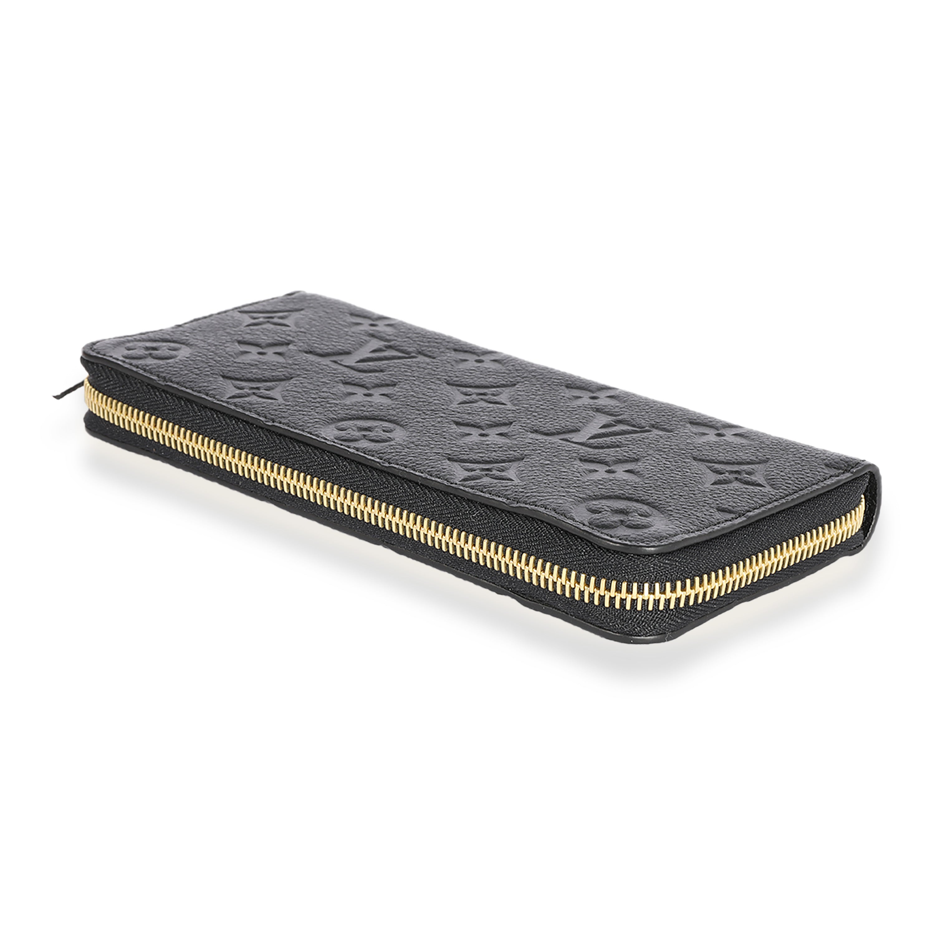 Louis Vuitton Louis Vuitton Black Monogram Empreinte Clémence Wallet