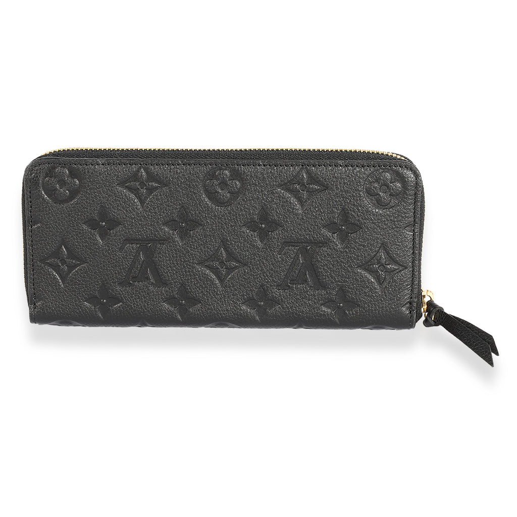 Louis Vuitton Louis Vuitton Black Monogram Empreinte Clémence Wallet
