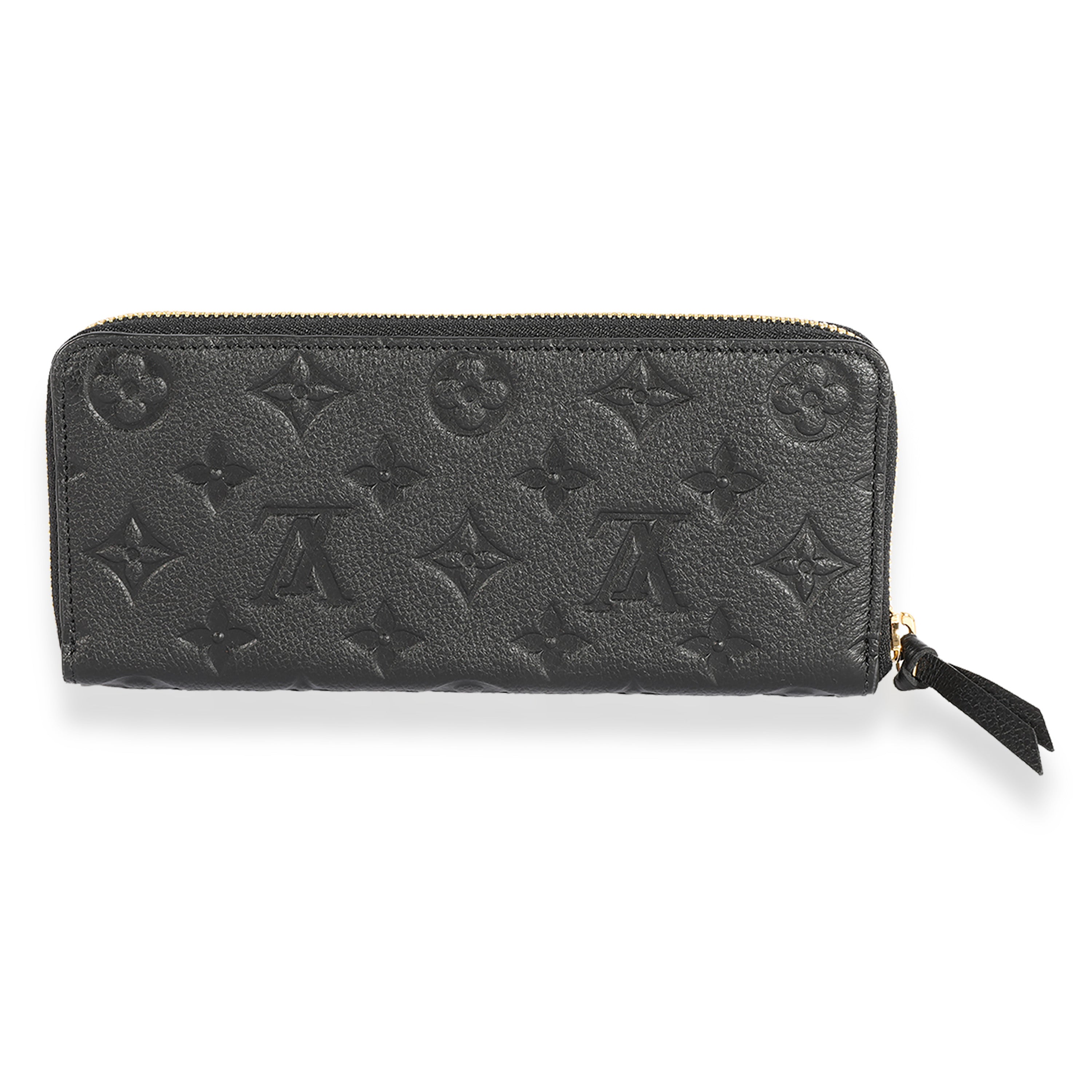 Louis Vuitton Louis Vuitton Black Monogram Empreinte Clémence Wallet