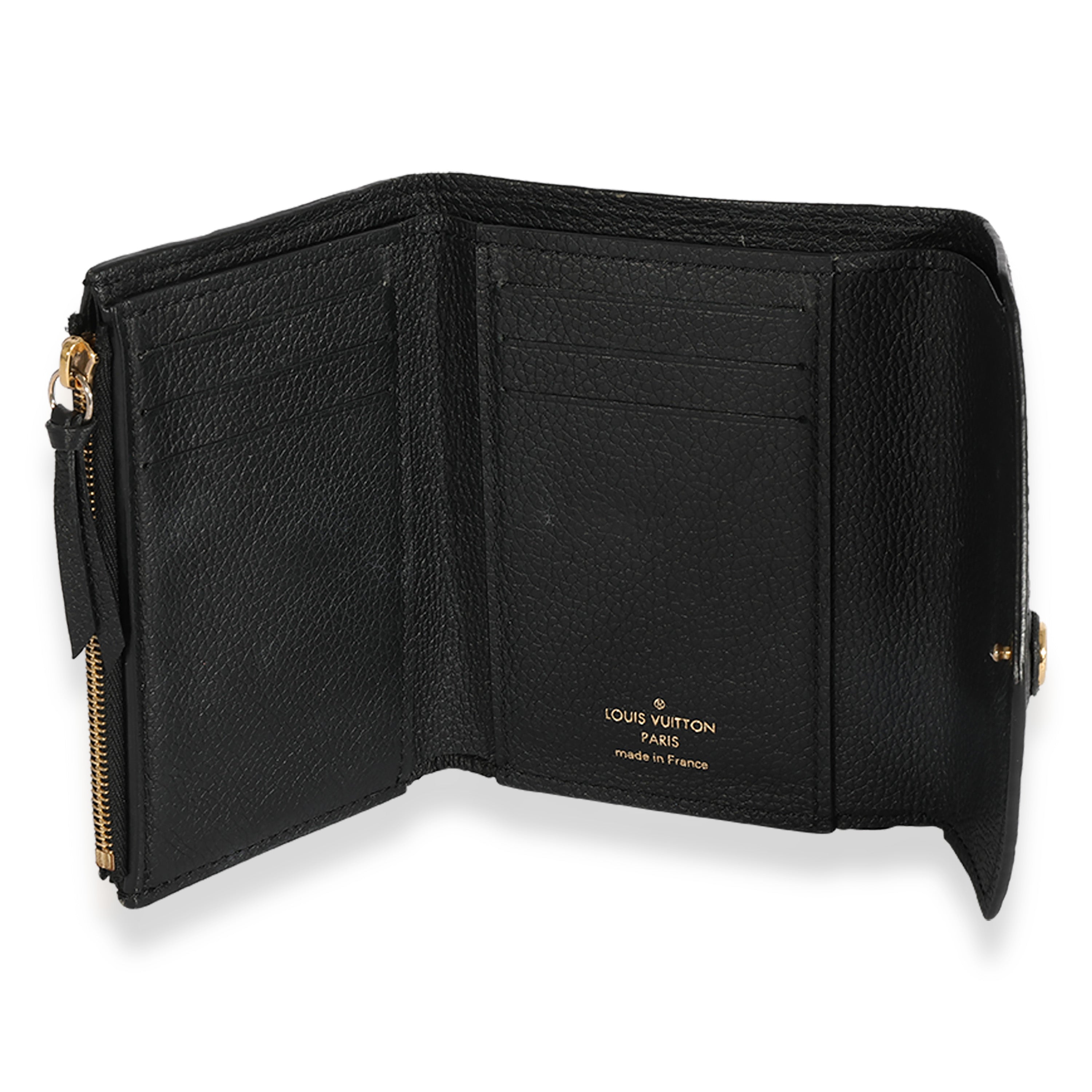 Louis Vuitton Louis Vuitton Black Monogram Empreinte Victorine Wallet