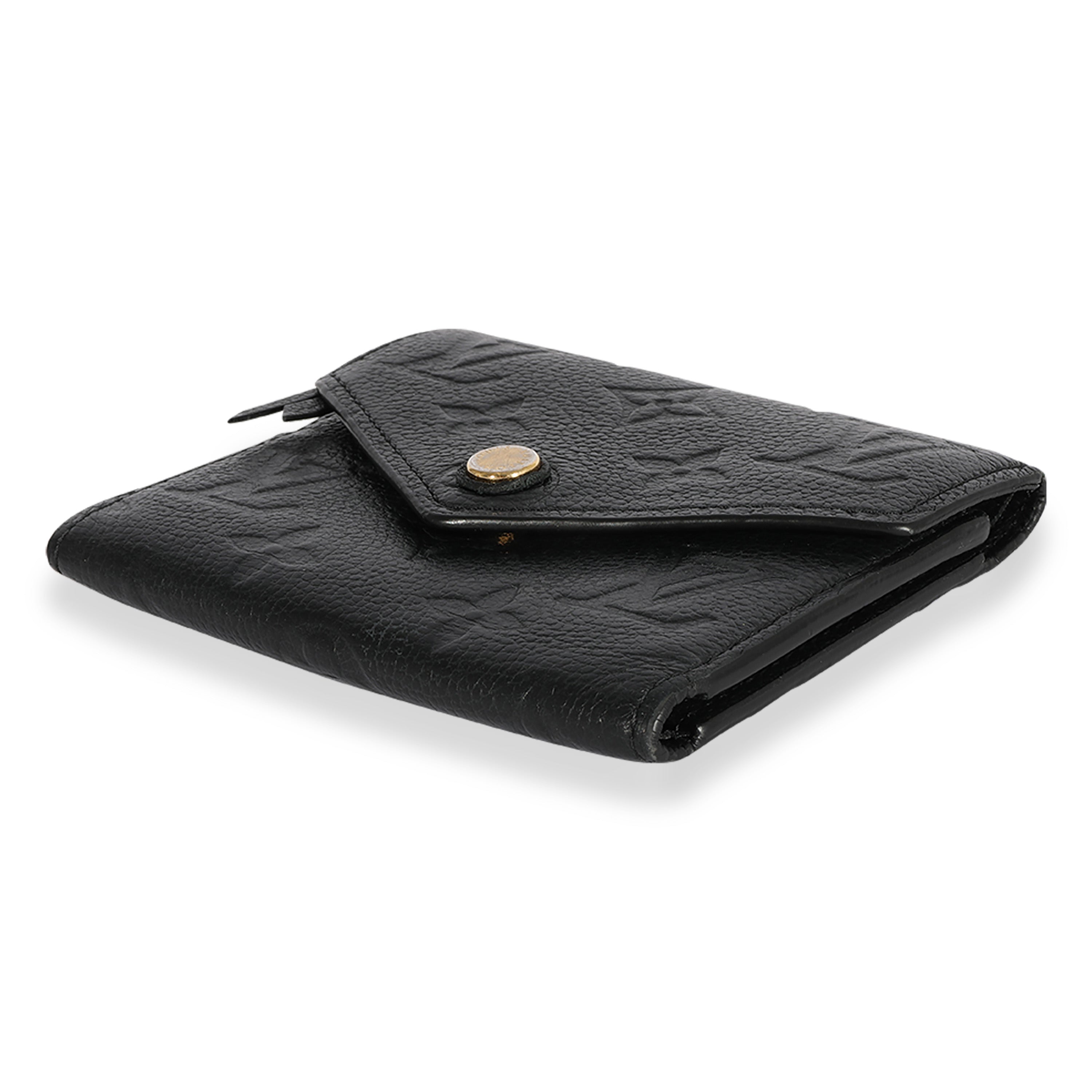 Louis Vuitton Louis Vuitton Black Monogram Empreinte Victorine Wallet