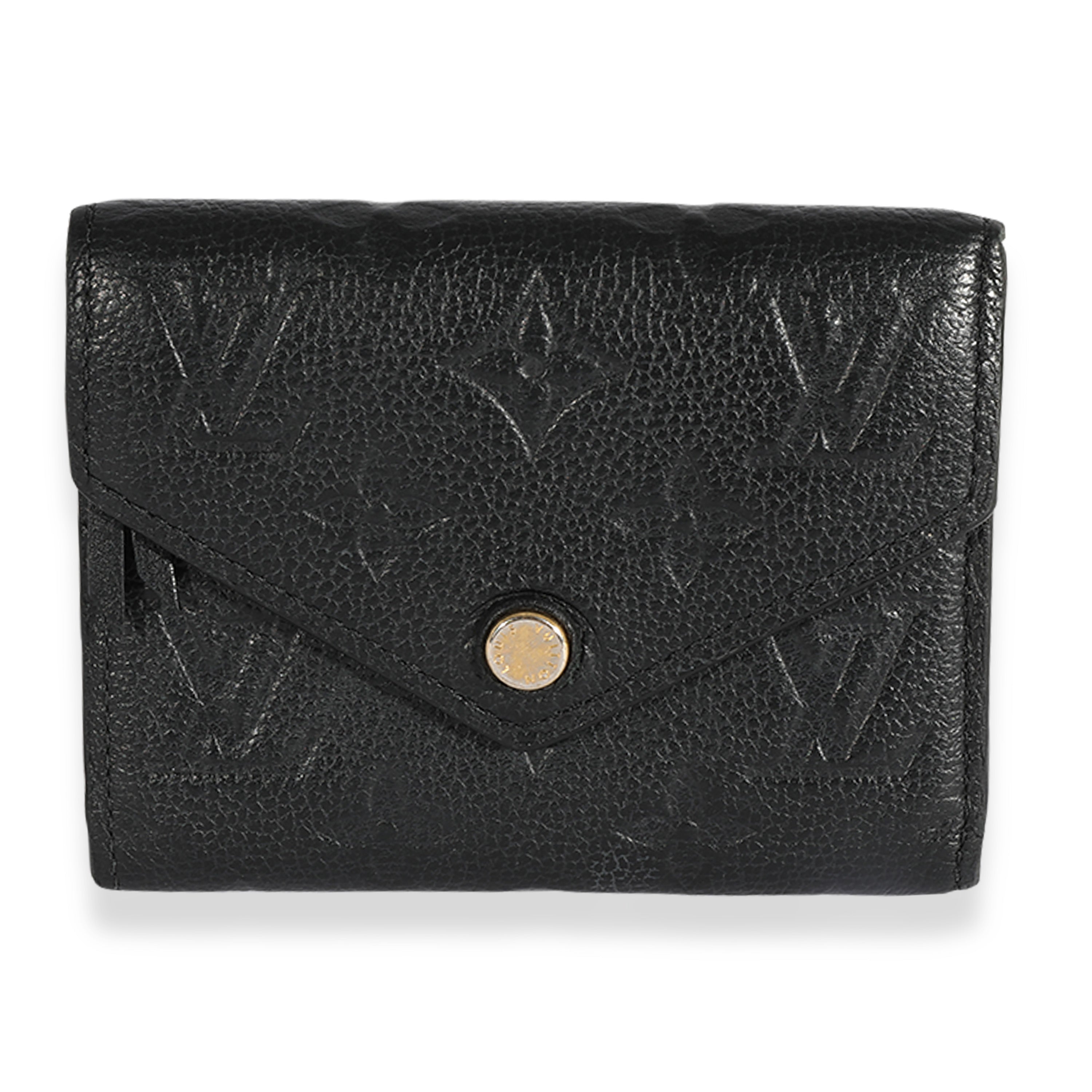 Louis Vuitton Louis Vuitton Black Monogram Empreinte Victorine Wallet