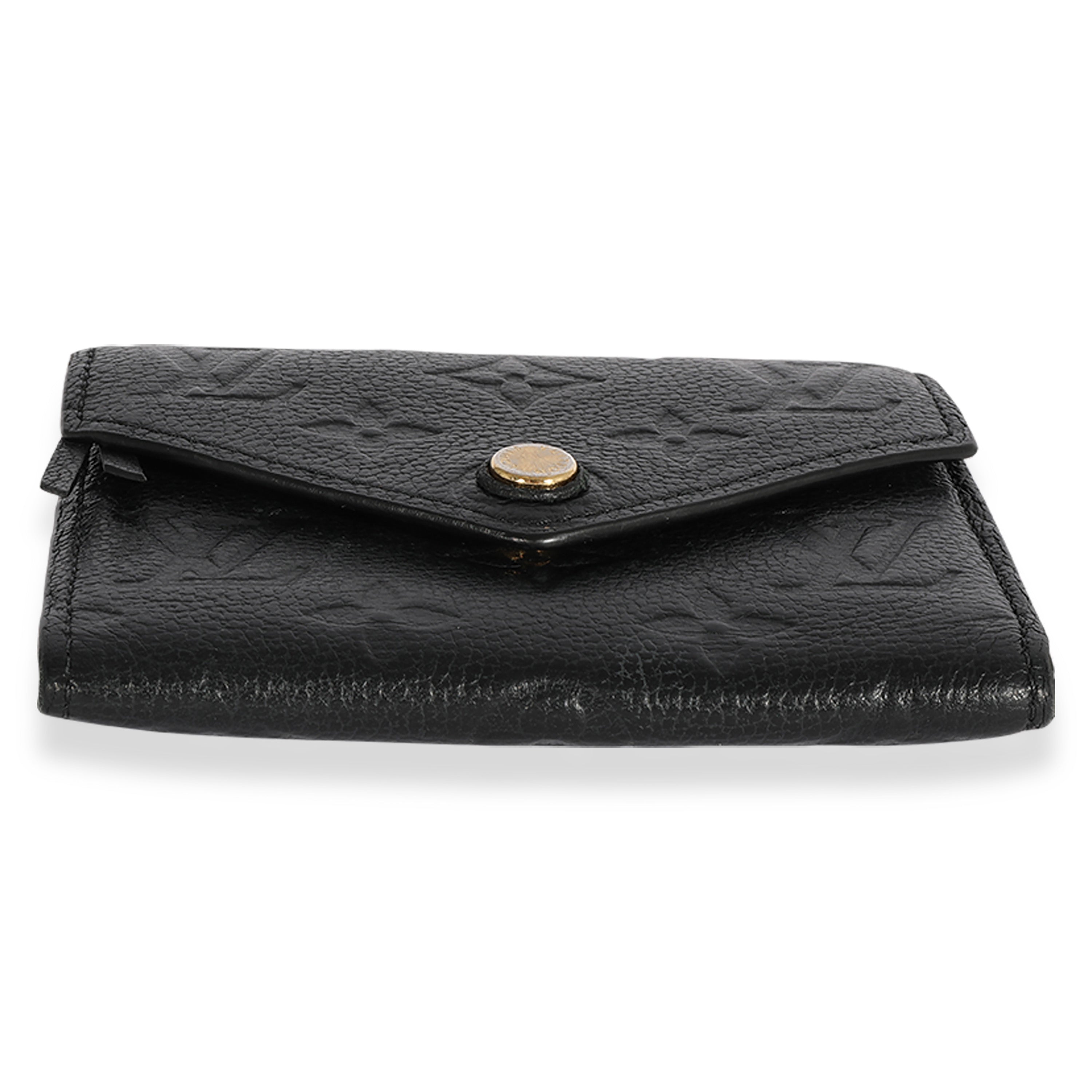 Louis Vuitton Louis Vuitton Black Monogram Empreinte Victorine Wallet