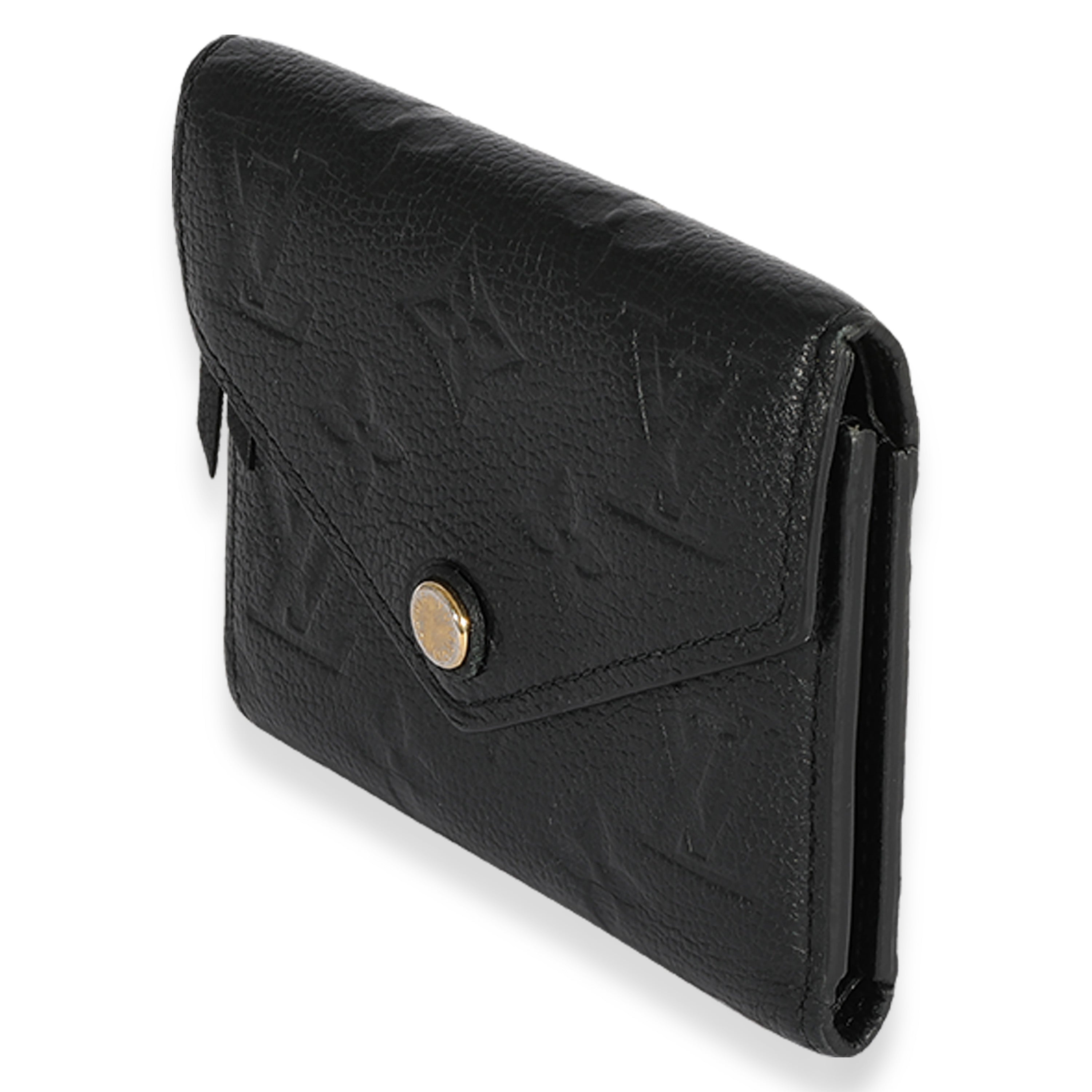 Louis Vuitton Louis Vuitton Black Monogram Empreinte Victorine Wallet