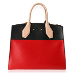 Louis Vuitton Rouge & Black Calfskin City Steamer MM